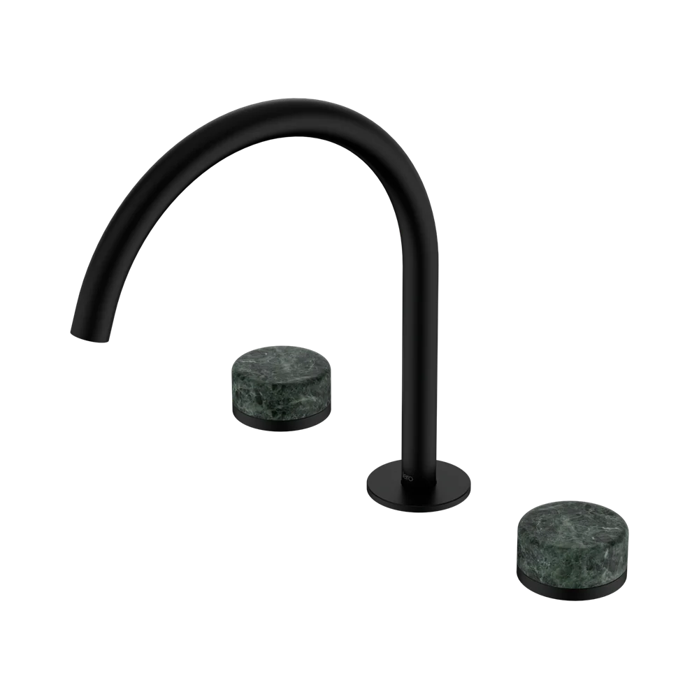 Nero Serenity Bath/Kitchen Set Arc Spout With Verde Alpi Handle Matte Black - Image 3