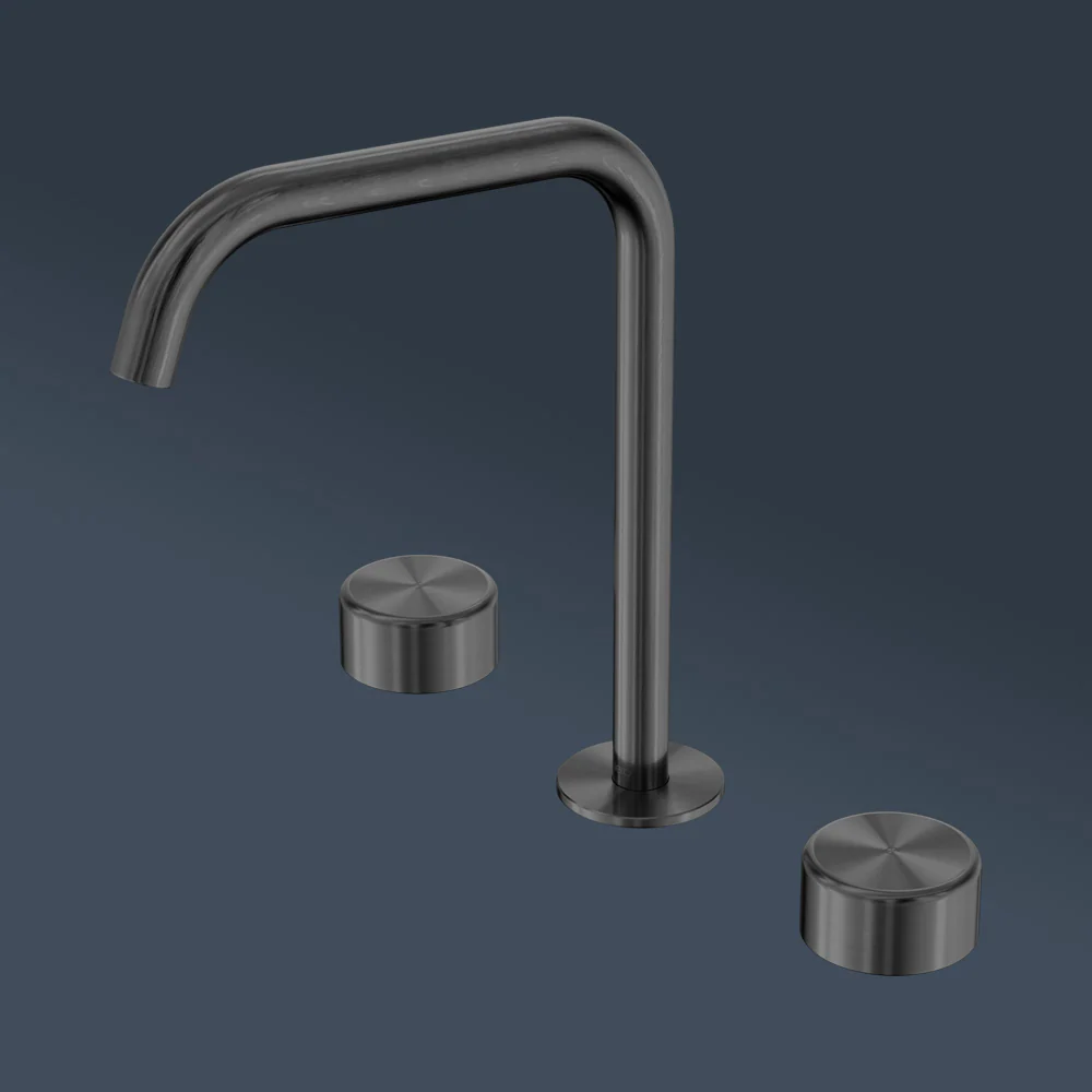 Nero Serenity Bath/Kitchen Set Edge Spout With Metal Handle Gunmetal - Image 2