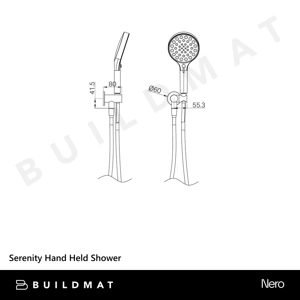 Nero Serenity Hand Held Shower Brushed Bronze - Image 4