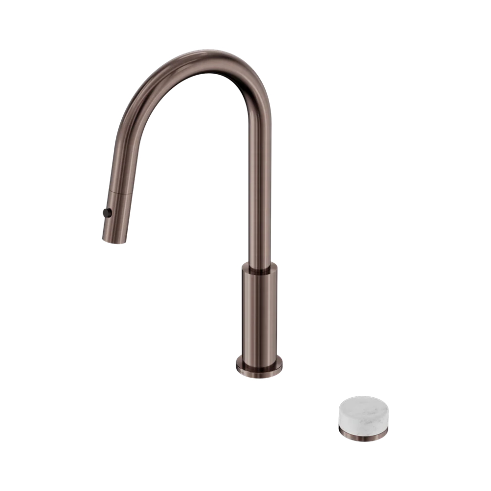 Nero Serenity Progressive Pull Out Kitchen Set With Carrara Handle Brushed Bronze