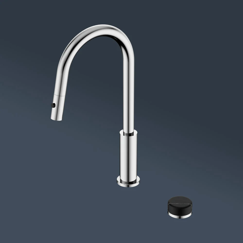 Nero Serenity Progressive Pull Out Kitchen Set With Marquina Black Handle Chrome - Image 2