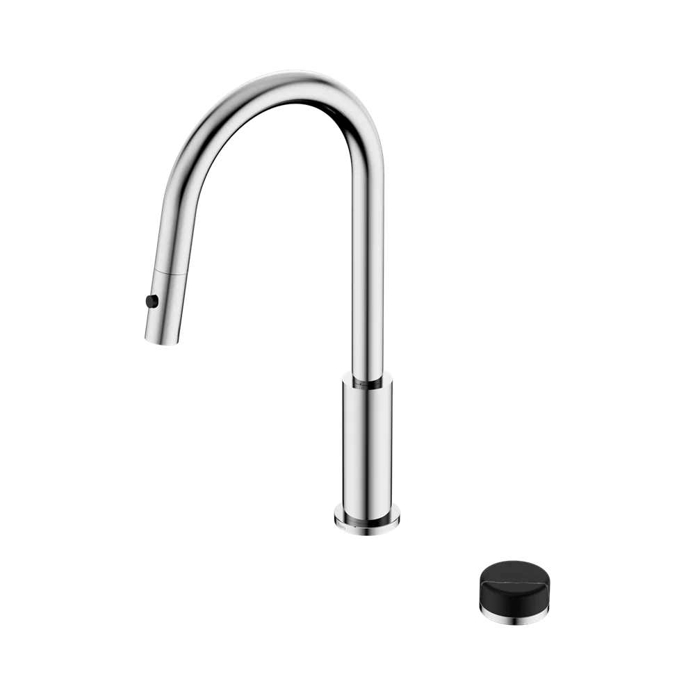 Nero Serenity Progressive Pull Out Kitchen Set With Marquina Black Handle Chrome - Image 3