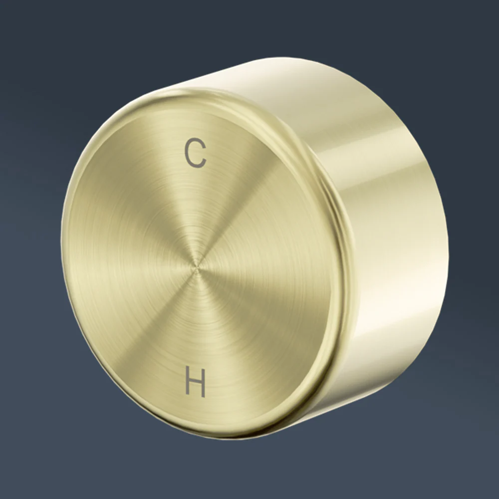 Nero Serenity Progressive Shower Mixer With Metal Handle Brushed Gold - Image 2