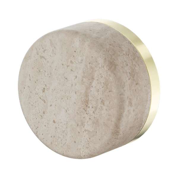 Nero Serenity Progressive Shower Mixer With Rome Travertine Handle Brushed Gold - Image 3