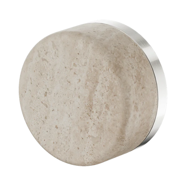 Nero Serenity Progressive Shower Mixer With Rome Travertine Handle Brushed Nickel - Image 3