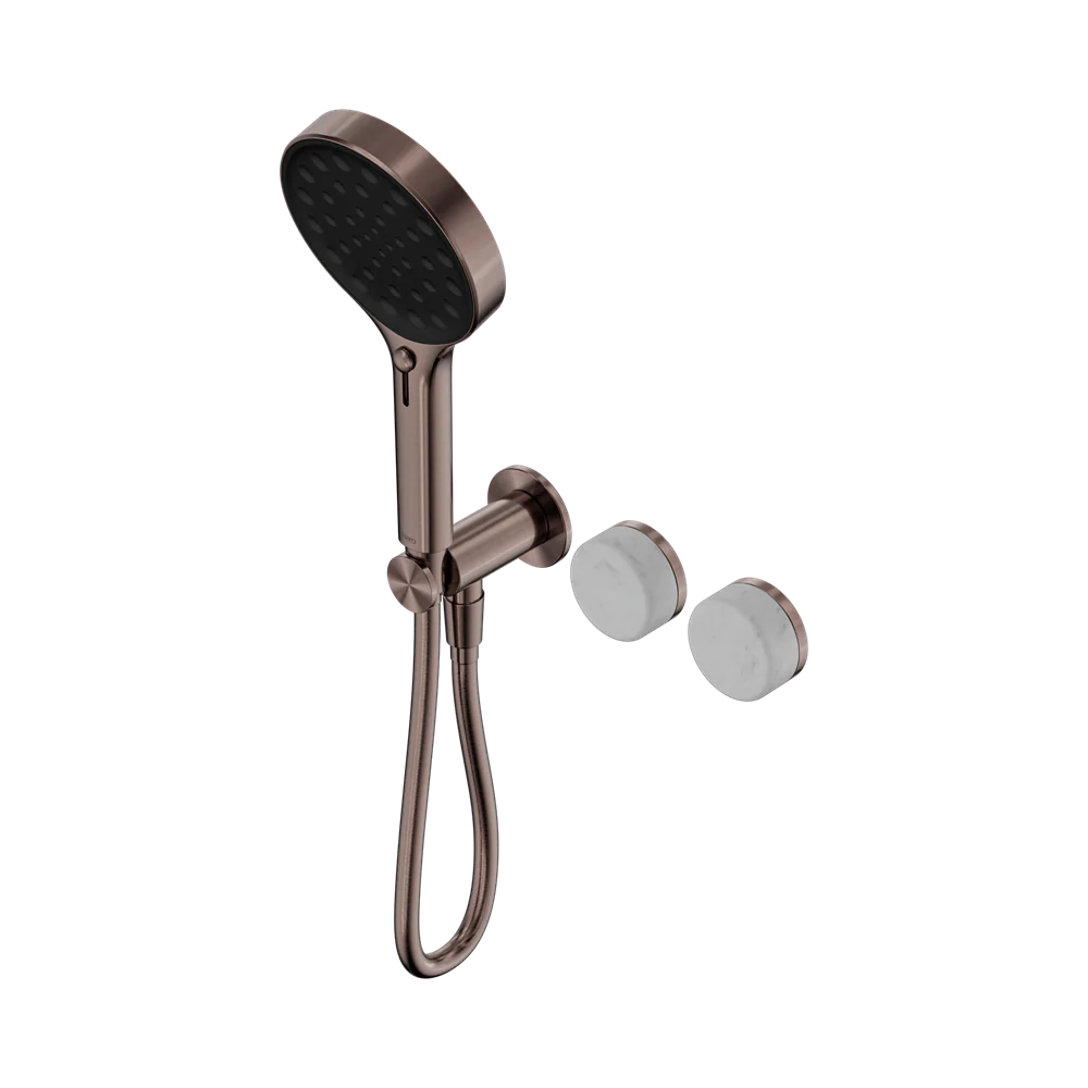 Nero Serenity Progressive Shower System With Carrara Handle And Serenity Hand Shower Brushed Bronze - Image 3