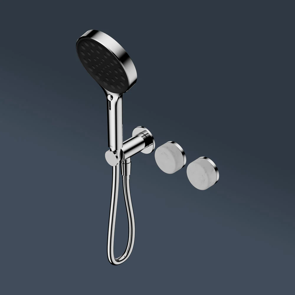 Nero Serenity Progressive Shower System With Carrara Handle And Serenity Hand Shower Chrome - Image 2