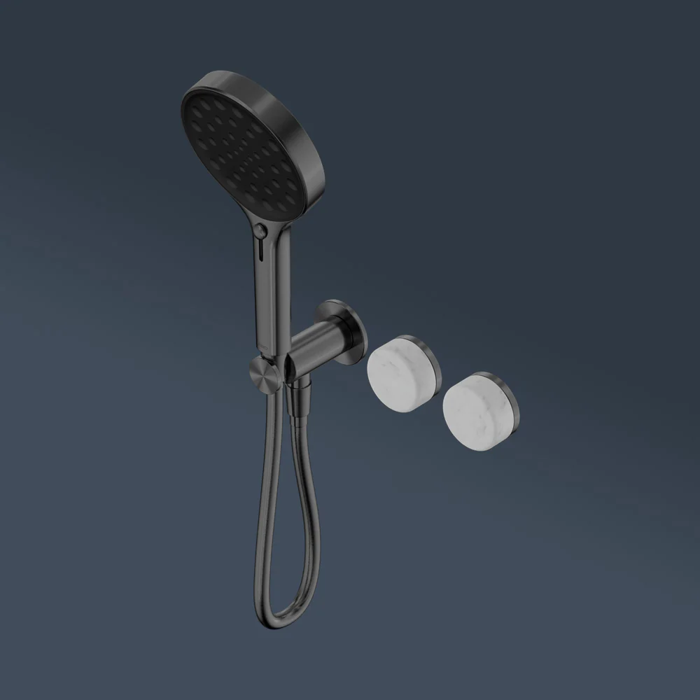 Nero Serenity Progressive Shower System With Carrara Handle And Serenity Hand Shower Gunmetal - Image 2