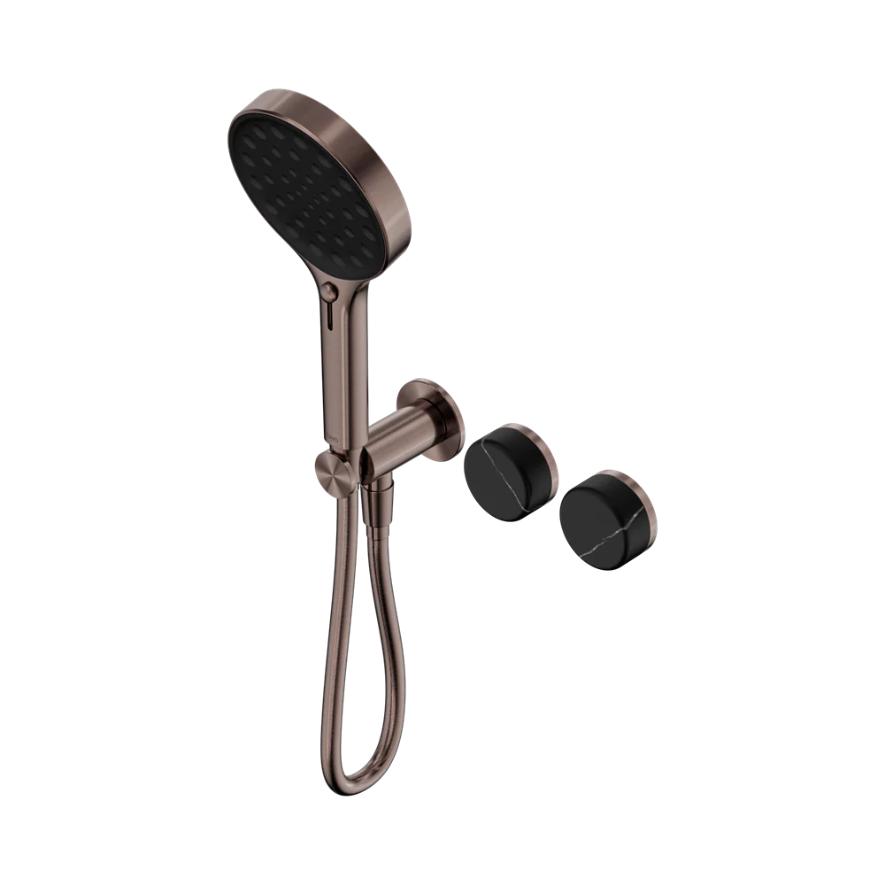 Nero Serenity Progressive Shower System With Marquina Black Handle And Serenity Hand Shower Brushed Bronze - Image 3