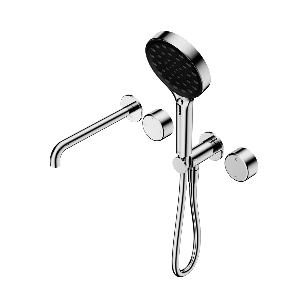 Nero Serenity Progressive Shower System With Spout With Metal Handle And Serenity Hand Shower Chrome - Image 3