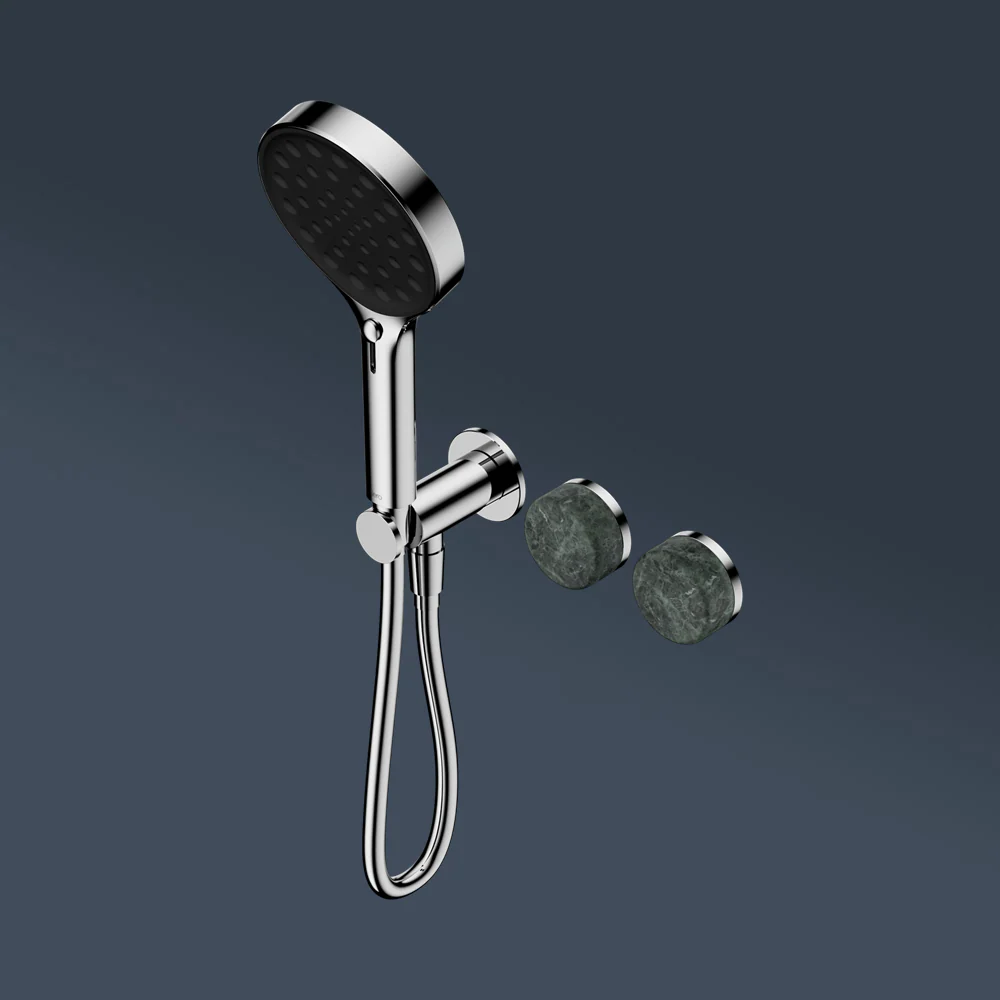 Nero Serenity Progressive Shower System With Verde Alpi Handle And Serenity Hand Shower Chrome - Image 2