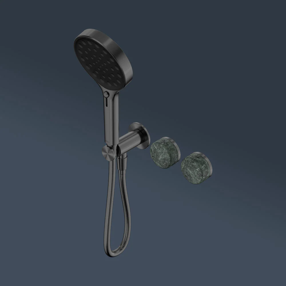 Nero Serenity Progressive Shower System With Verde Alpi Handle And Serenity Hand Shower Gunmetal - Image 2