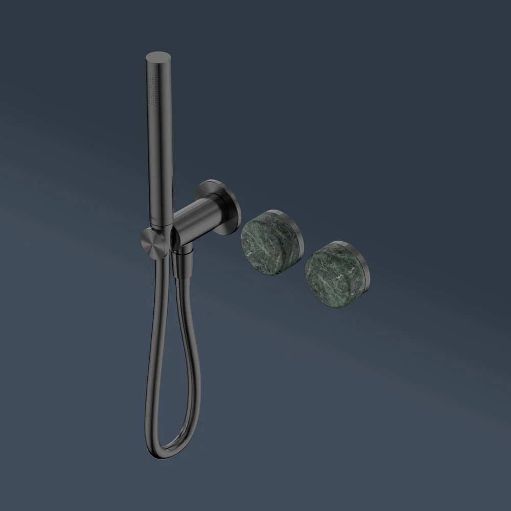 Nero Serenity Progressive Shower System With Verde Alpi Handle And Slim Shower Gunmetal - Image 2