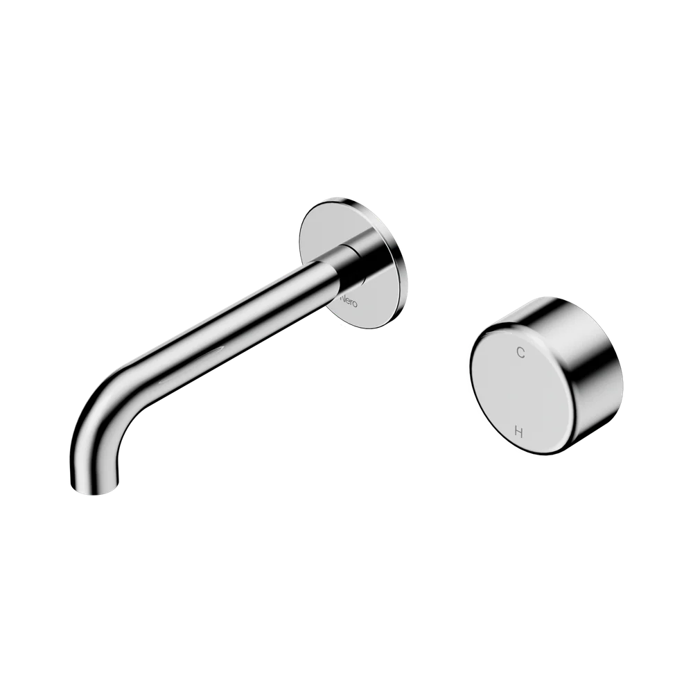 Nero Serenity Progressive Wall Basin Mixer 160mm Spout With Metal Handle Chrome - Image 3