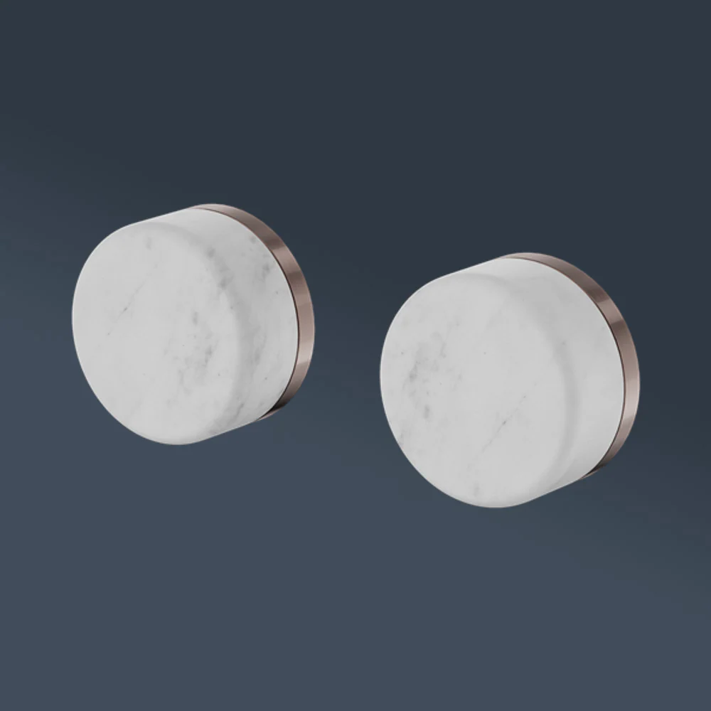 Nero Serenity Wall Top Assembly With Carrara Handle Brushed Bronze - Image 2