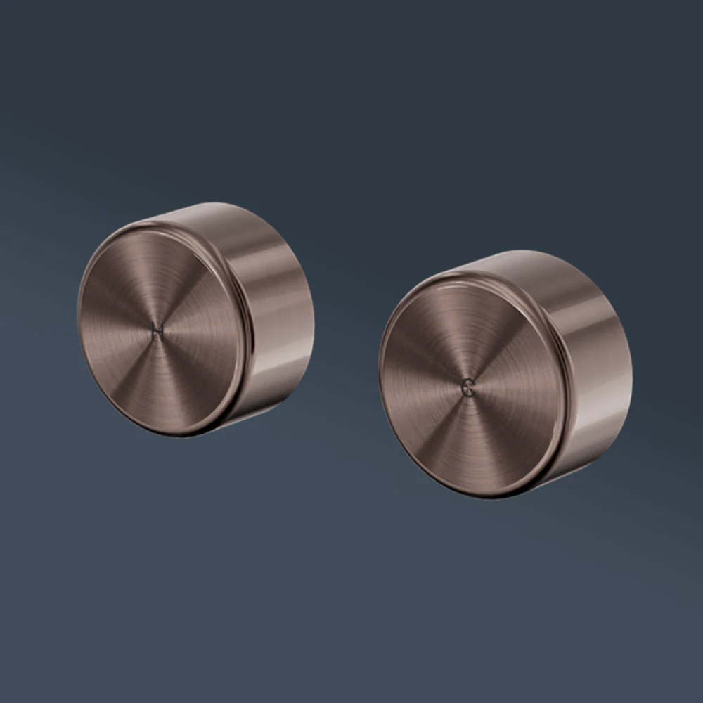 Nero Serenity Wall Top Assembly With Metal Handle Brushed Bronze - Image 2