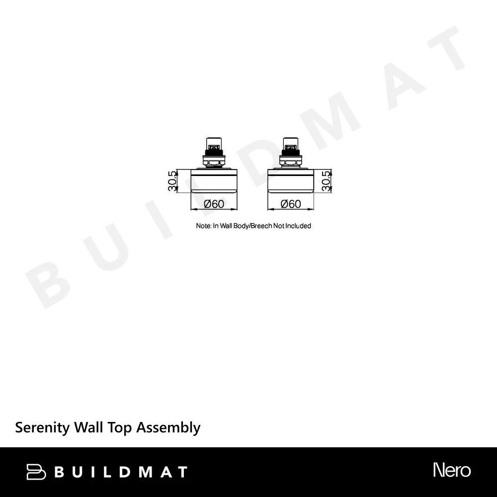 Nero Serenity Wall Top Assembly With Verde Alpi Handle Chrome - Image 4