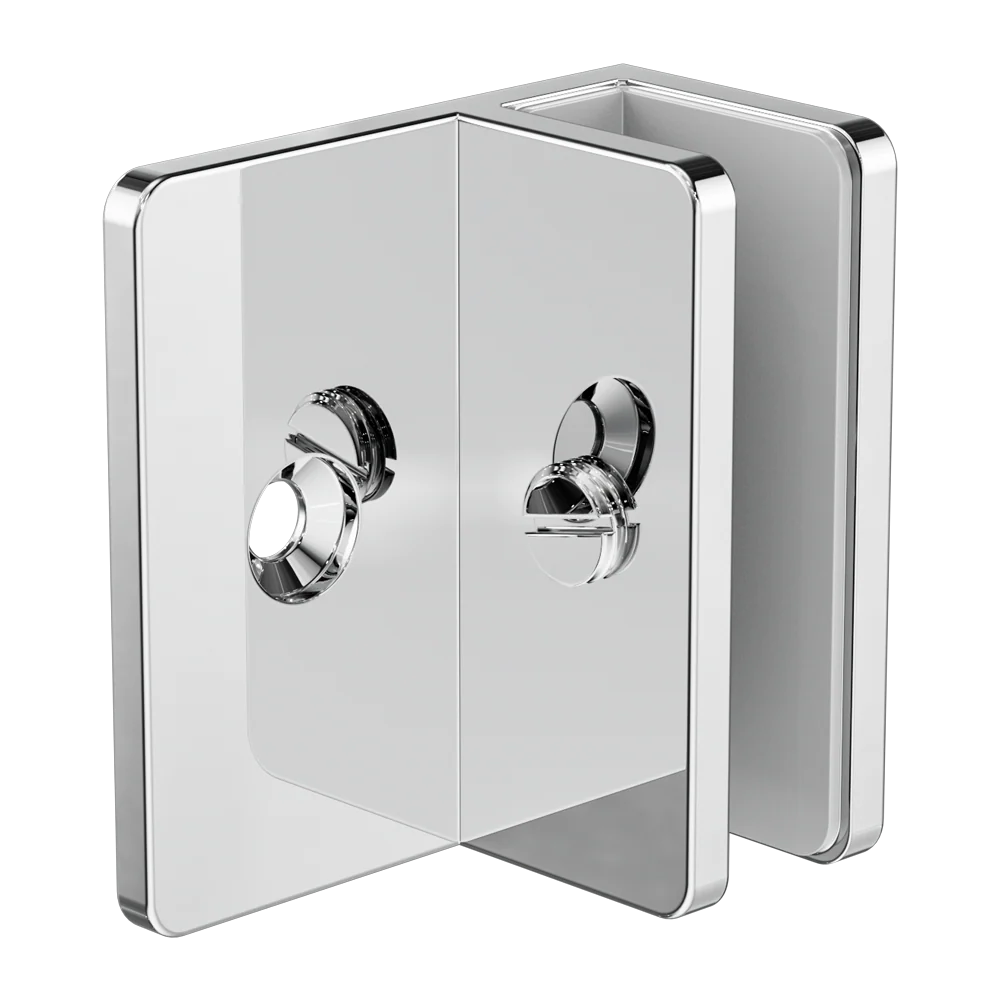 Nero Shower F Bracket 10mm Glass Chrome