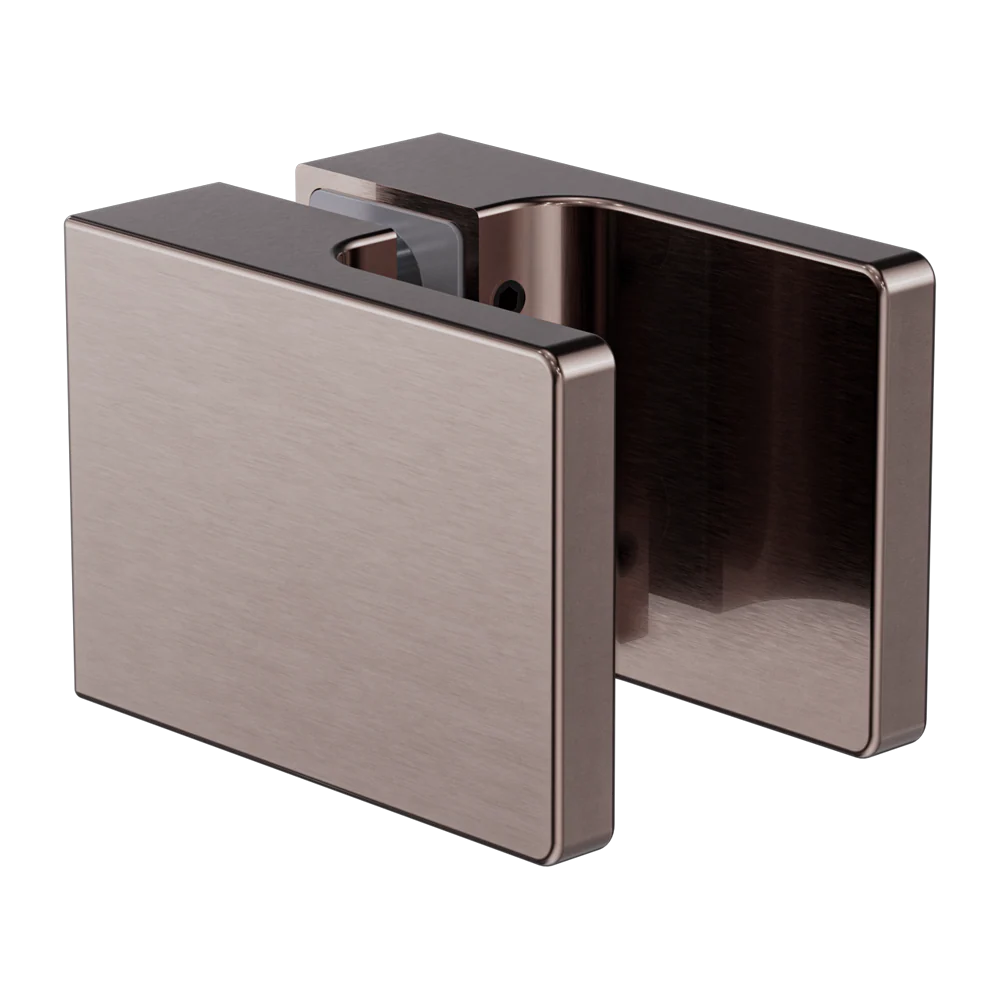 Nero Square Shower Knob Handle Brushed Bronze - Image 3