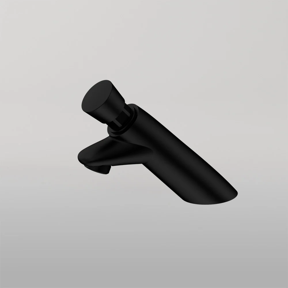Nero SS316 Lead Free Timeflow Push Button Pillar Tap Pvd Black - Image 2