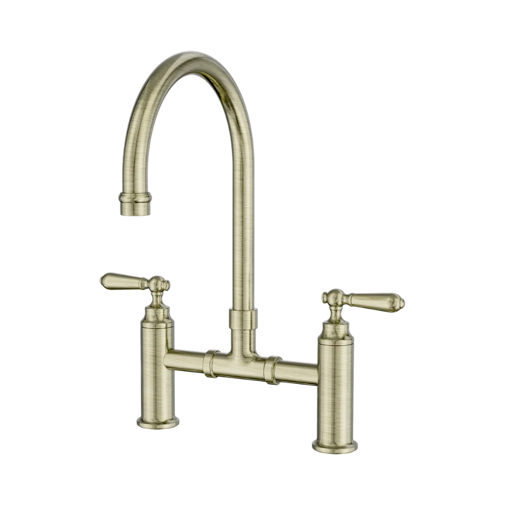 Nero York Bridge Kitchen Set Aged Brass - Image 3