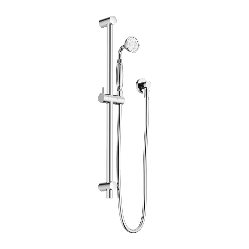 Nero York Shower Rail With Metal Hand Shower Chrome - Image 3