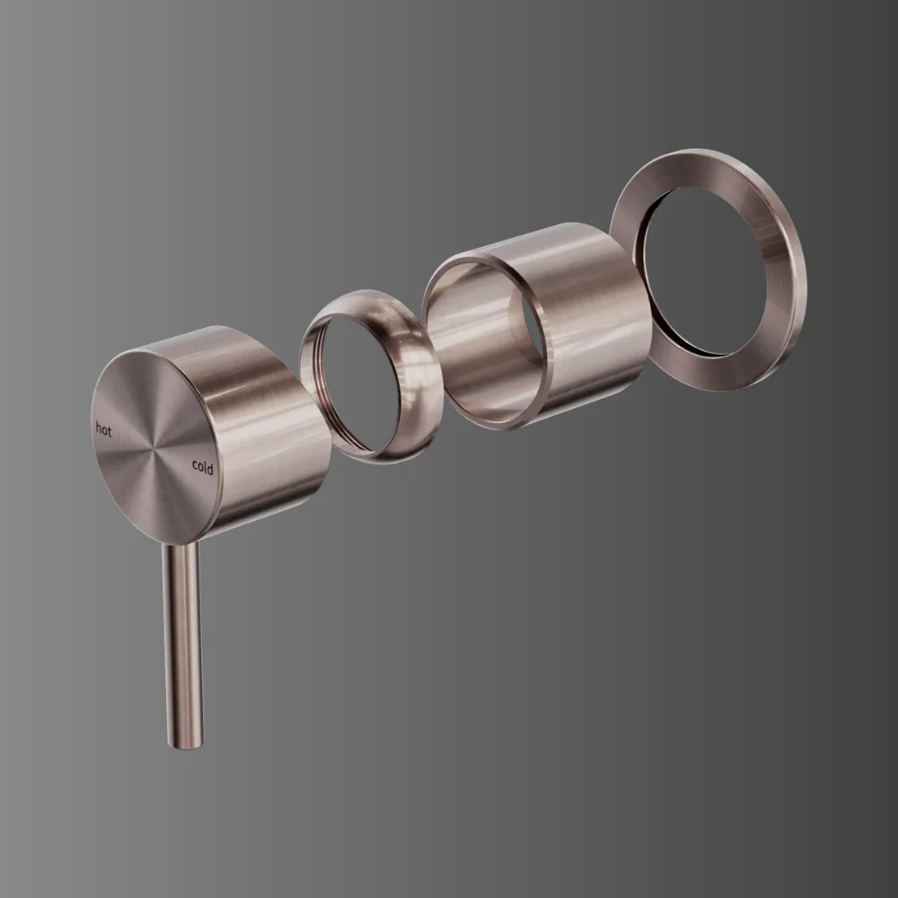 Nero Zen Shower Mixer (Trim Kit Only) Brushed Bronze - Image 2