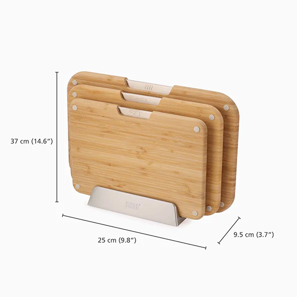 Joseph Joseph Nest Boards 3-piece Bamboo Chopping Board Set - Image 5