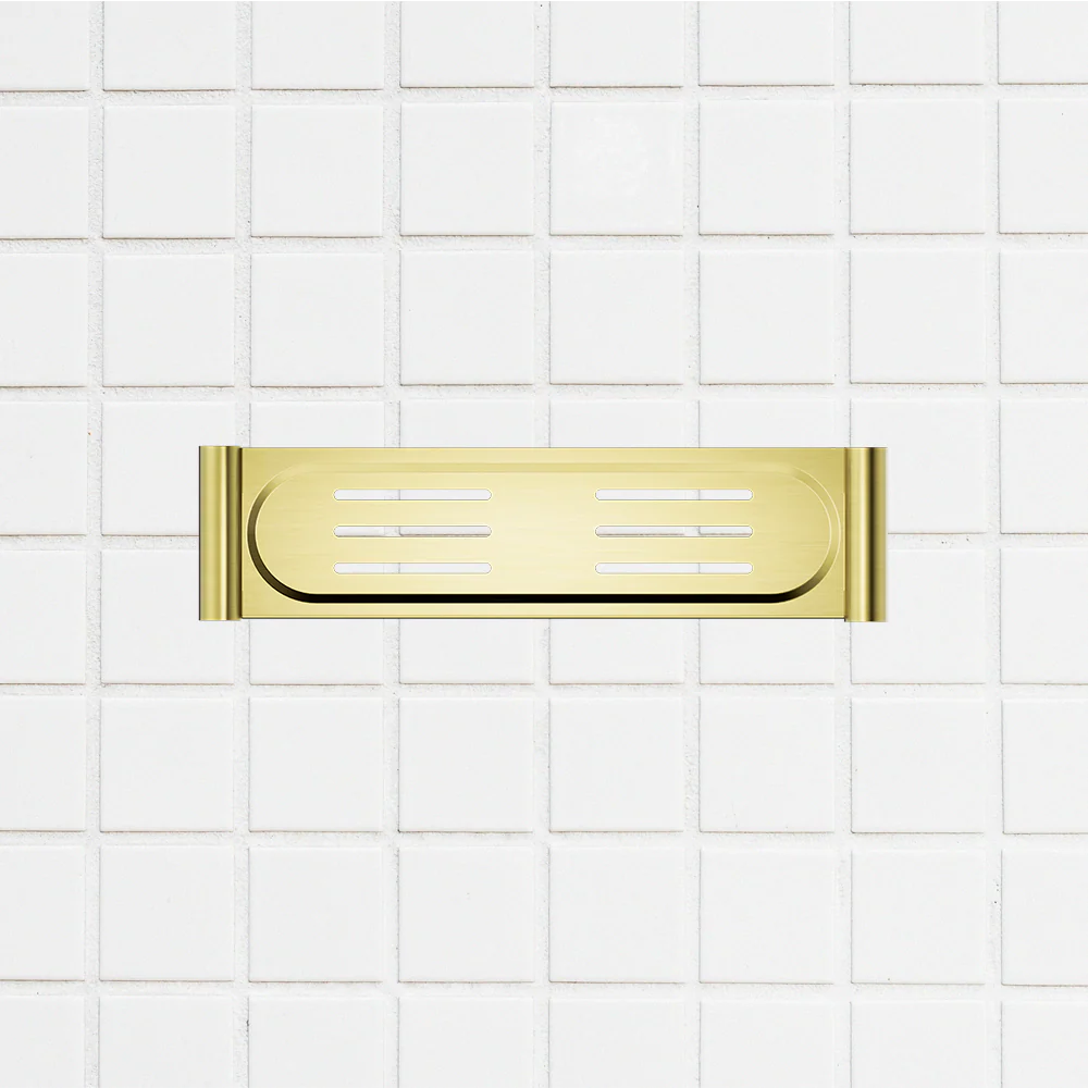 Nero New Mecca Metal Shower Shelf Brushed Gold - Image 2