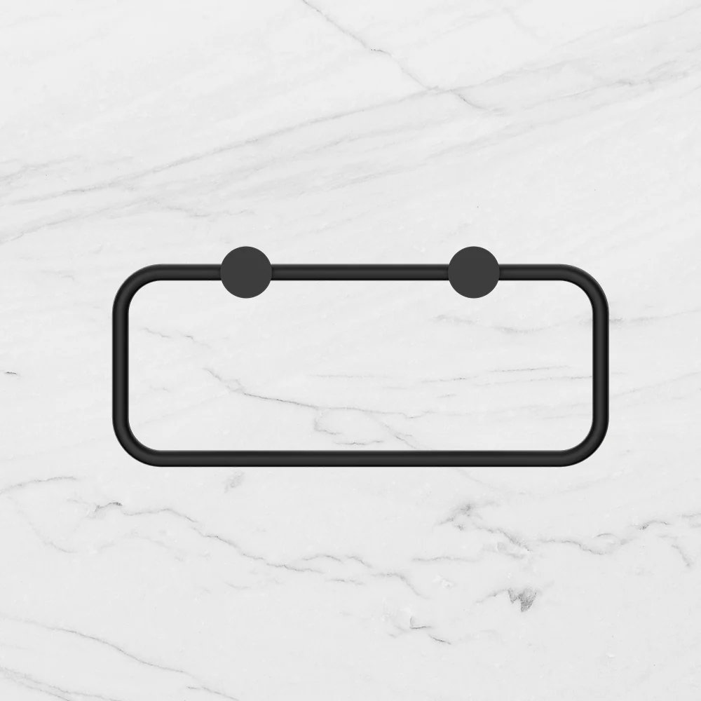 Nero New Mecca Towel Ring Matte Black - Image 2