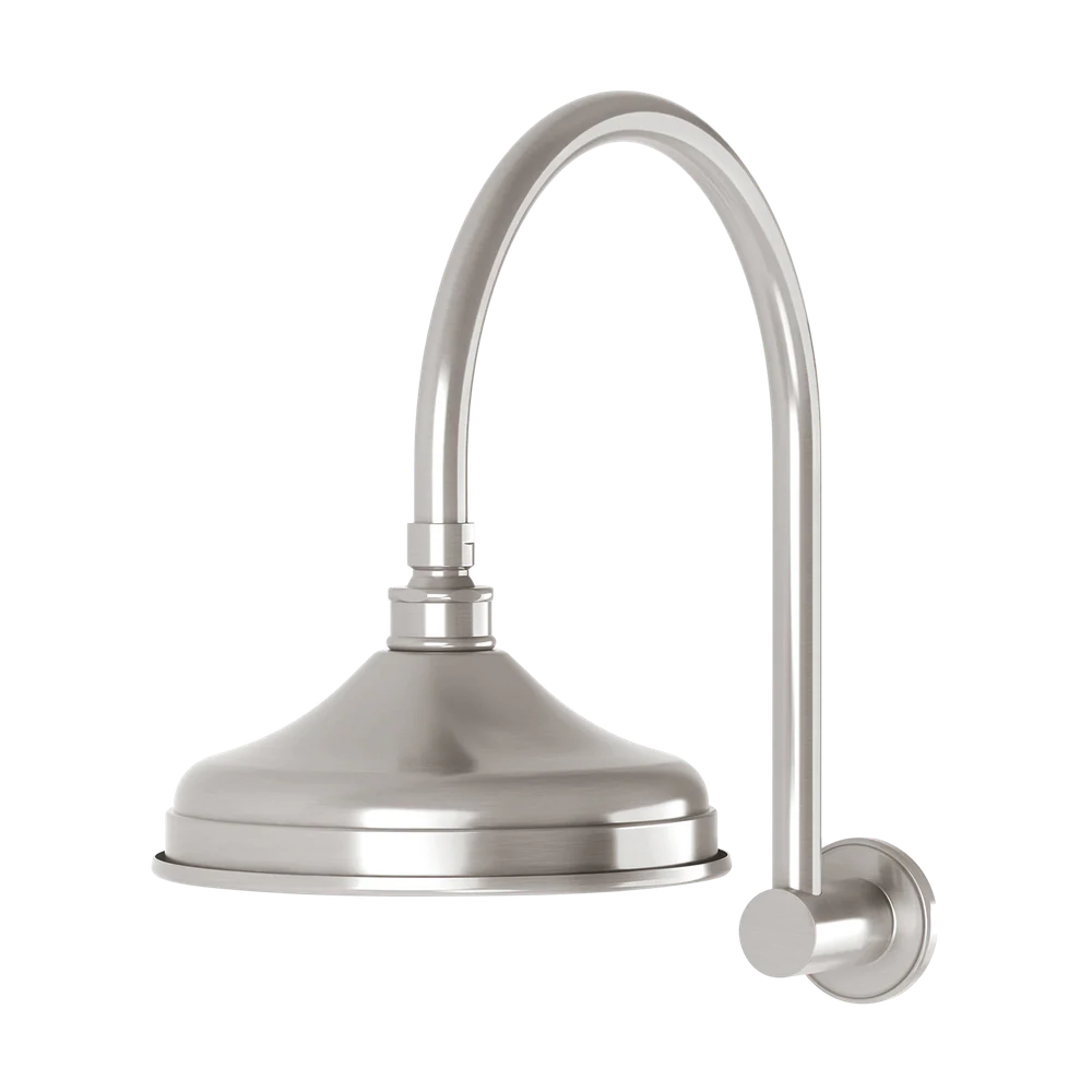 Phoenix Nostalgia Vintage Shower Arm & Rose Brushed Nickel - Image 3