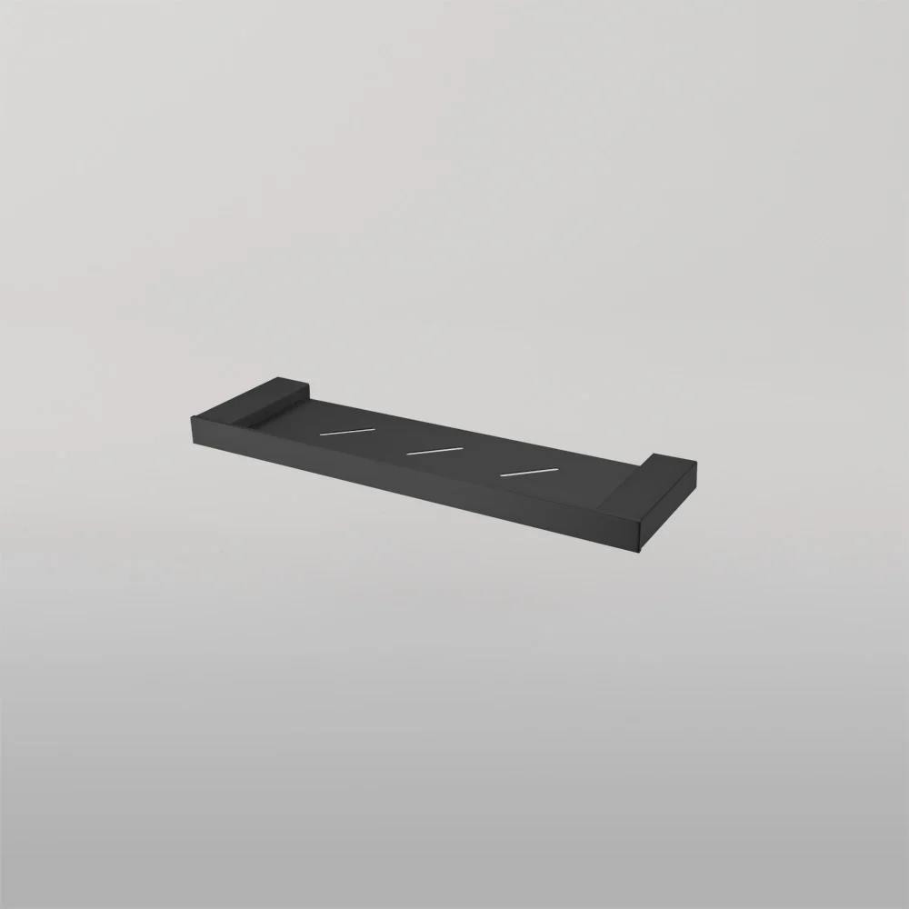 Oliveri Athens Metal Shelf 420mm Matte Black - Image 2