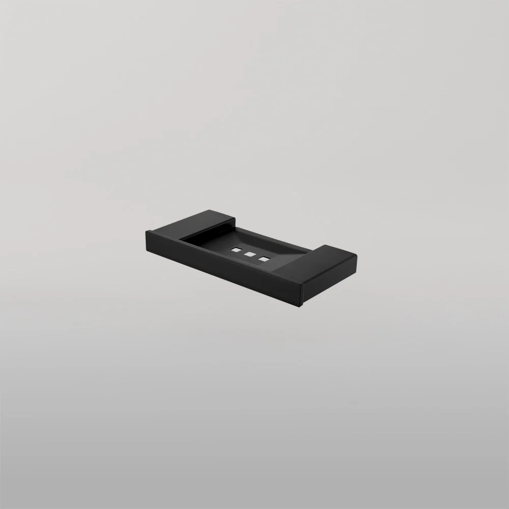 Oliveri Athens Soap Holder Matte Black - Image 2