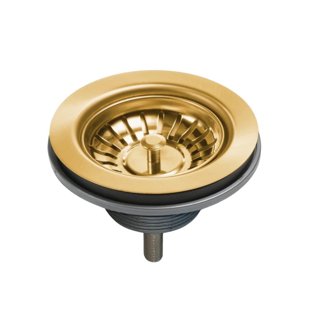 Oliveri Basket Waste with Extended Screw Length Brushed Gold