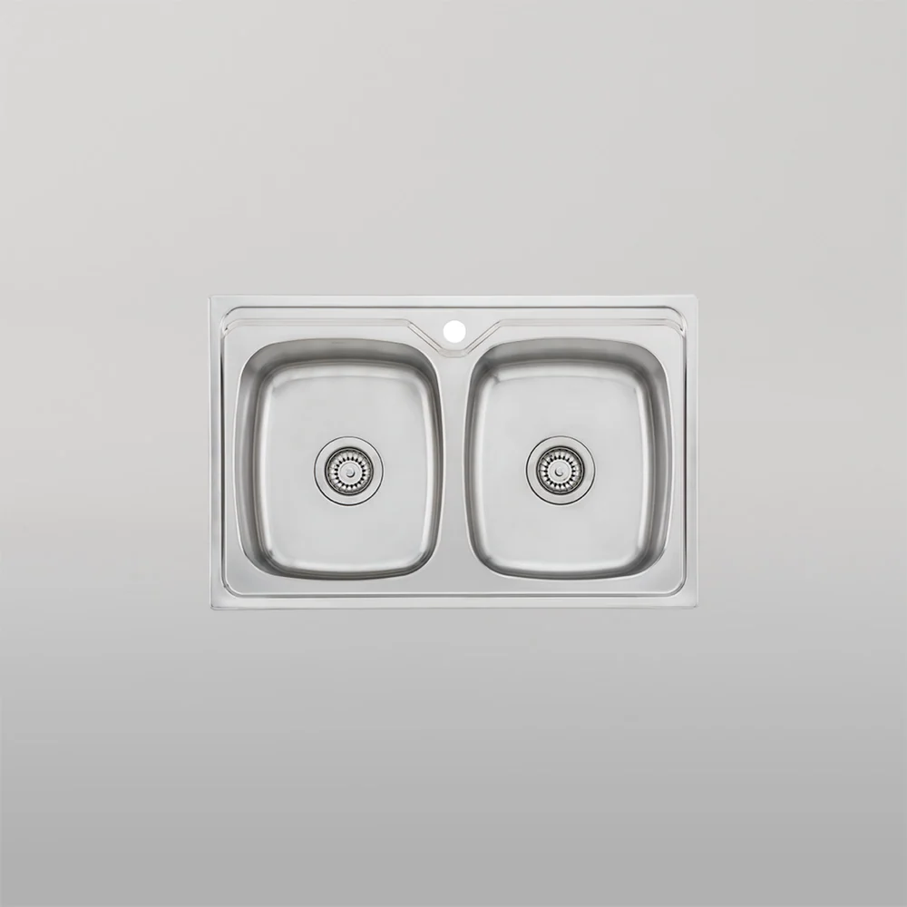 Oliveri Endeavour Double Bowl Universal Sink Stainless Steel - Image 2