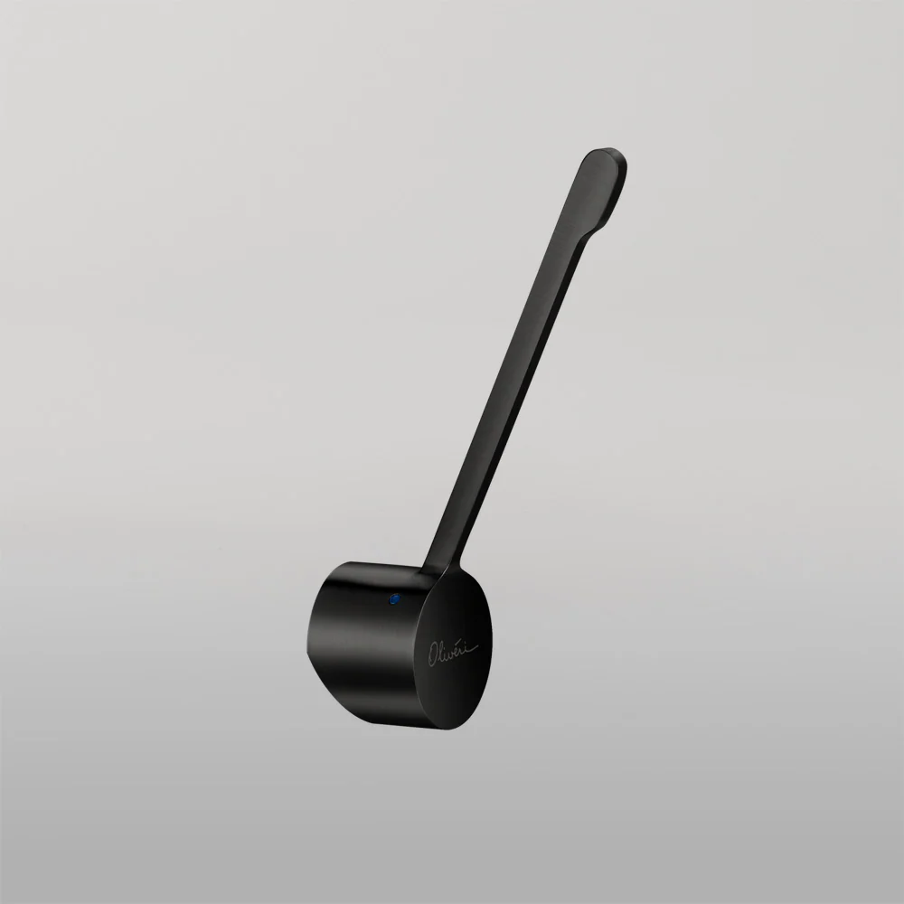 Oliveri Essente Care Handle For Goose Neck Mixer Brushed Black - Image 2