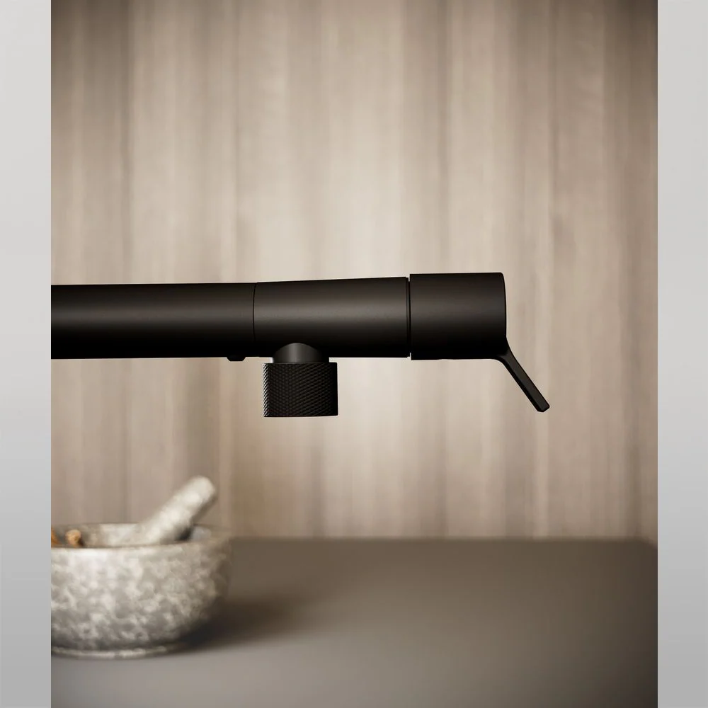 Gessi Fisso Right Angle Swivel Mixer Matte Black - Image 7