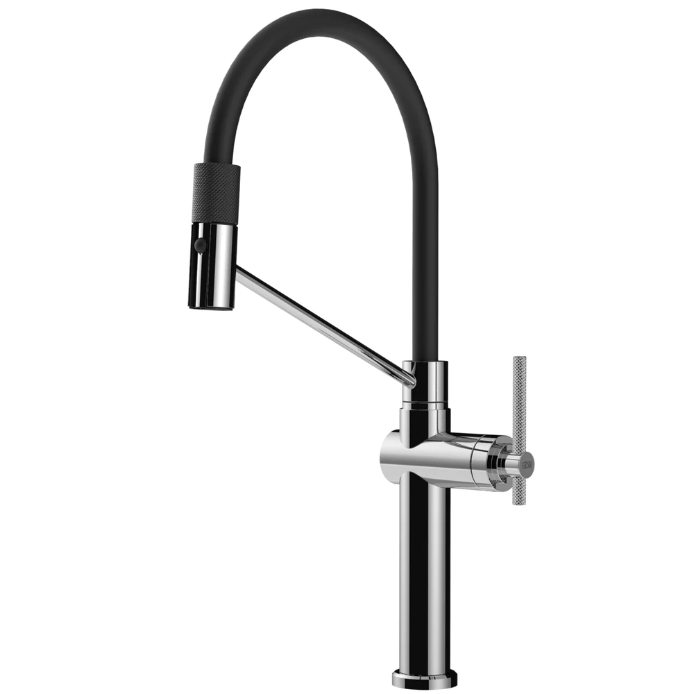 Gessi Habito Goose Neck Semi-Professional Spray Mixer Chrome - Image 3