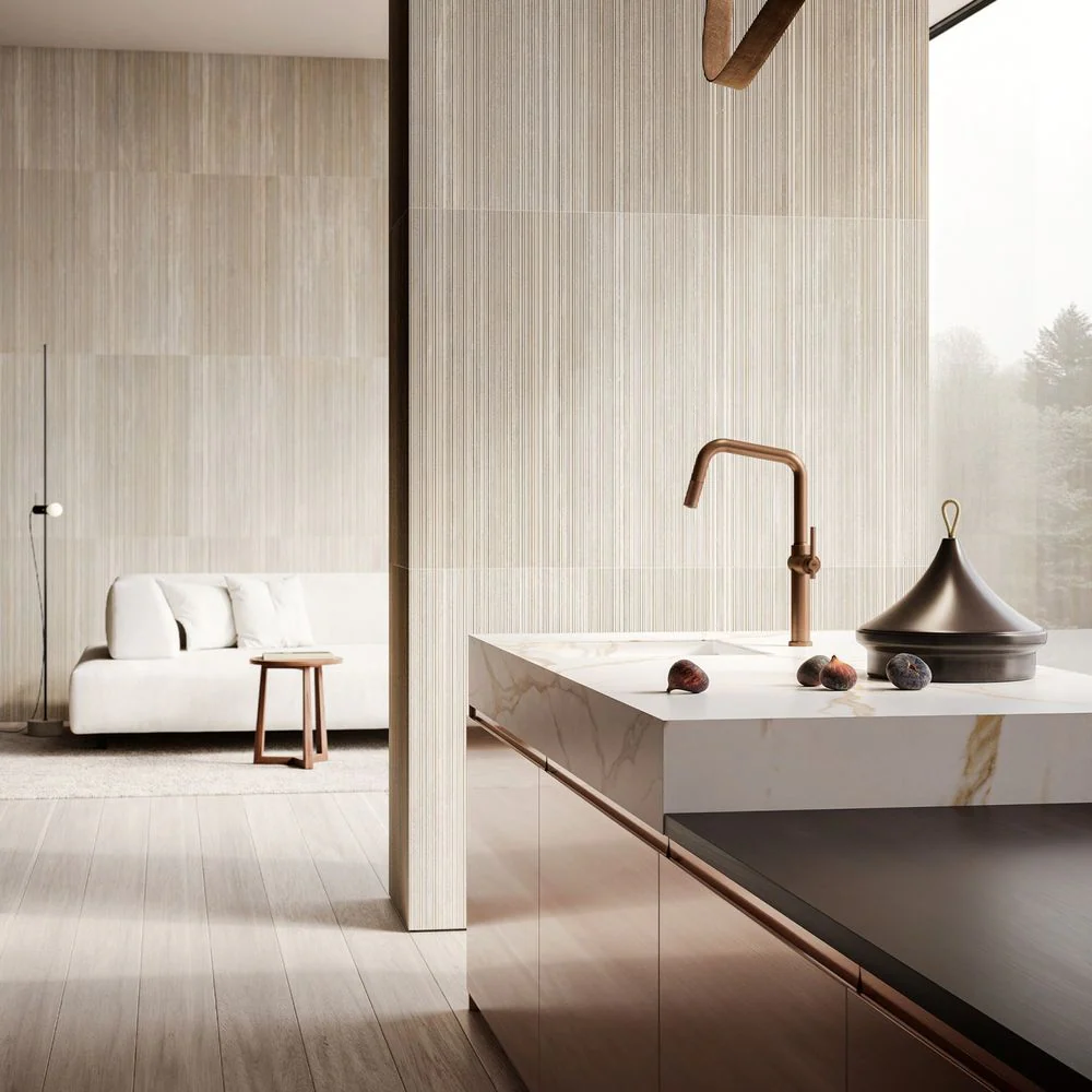 Gessi Habito Square Goose Neck Pull Out Mixer Brushed Copper - Image 7