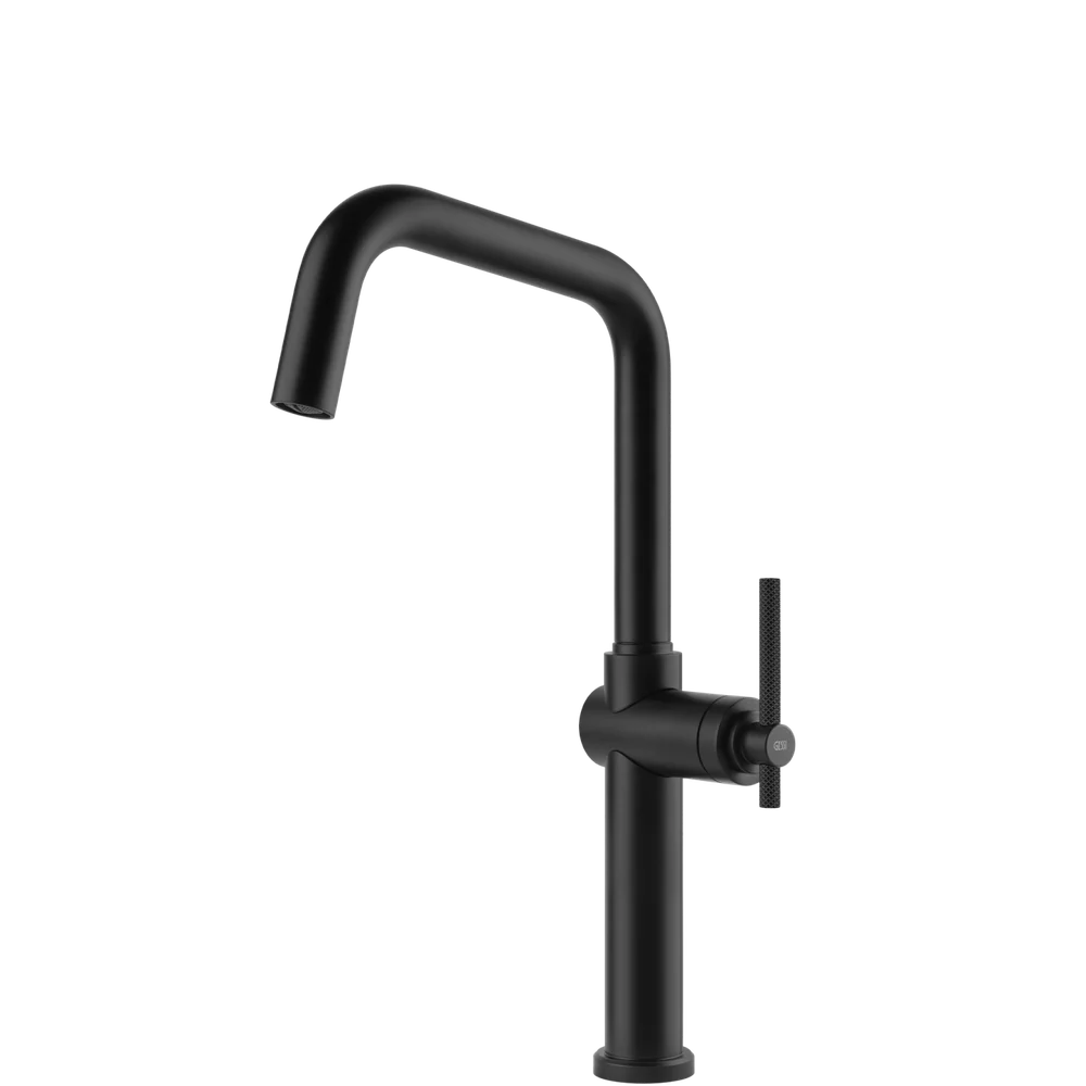 Gessi Habito Square Goose Neck Swivel Mixer Matte Black - Image 3
