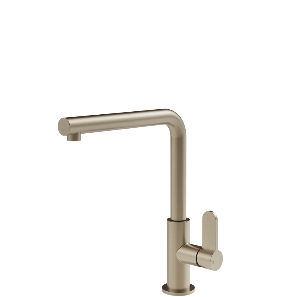 Gessi Helium Right Angle Round Swivel Mixer Brushed Nickel - Image 3