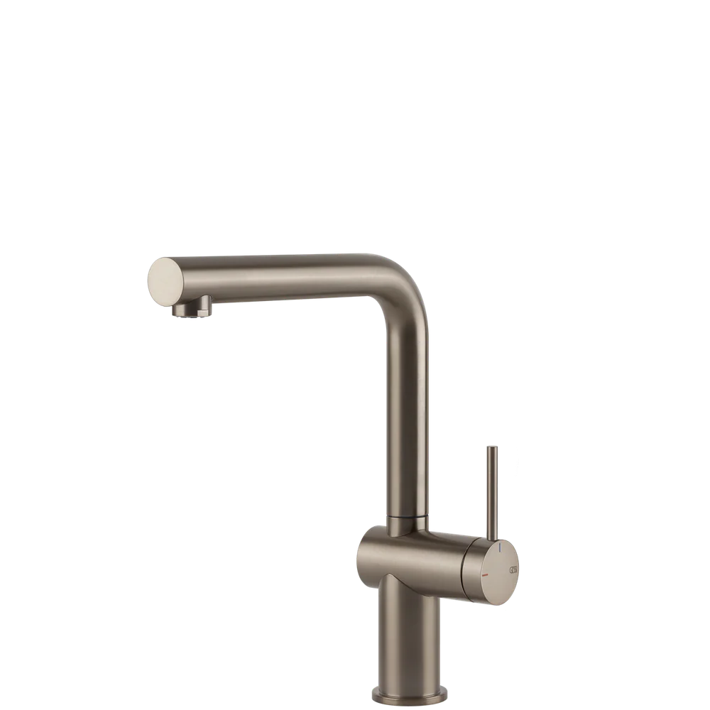 Gessi Inedito Right Angle Swivel Mixer Brushed Nickel