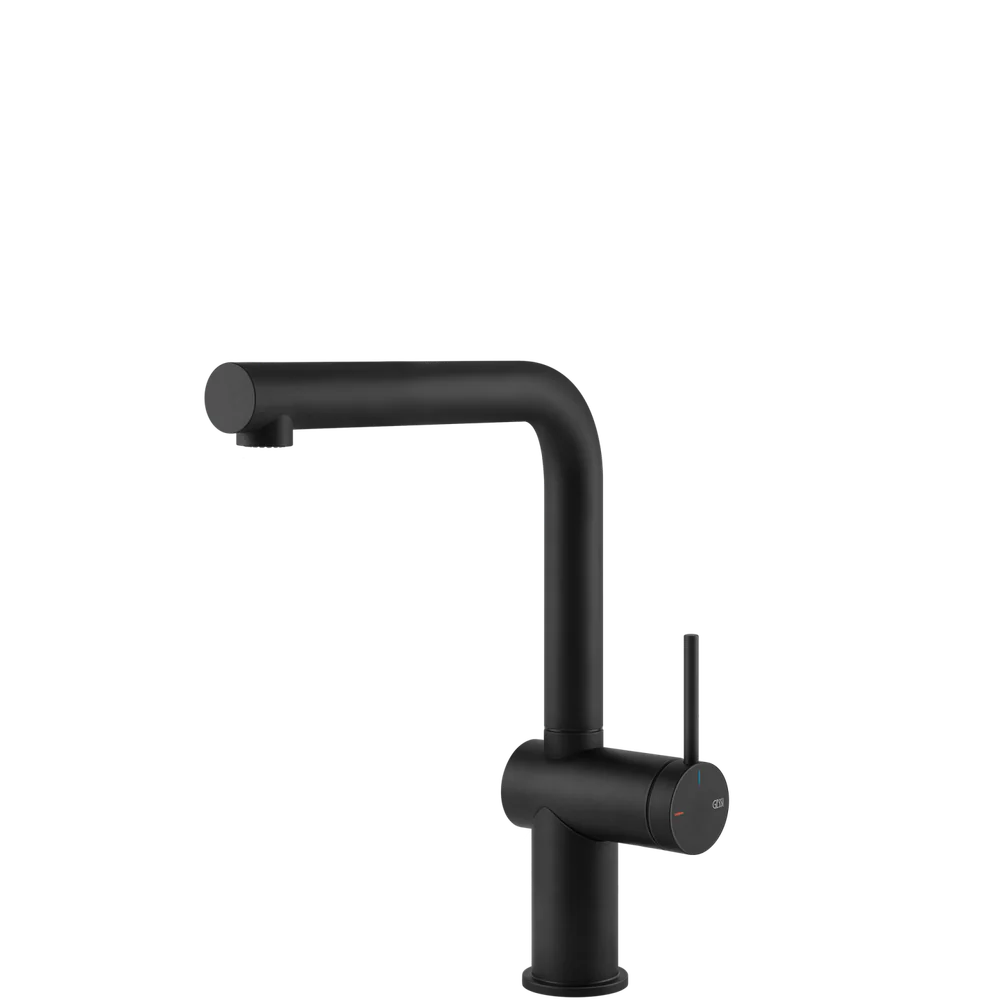 Gessi Inedito Right Angle Swivel Mixer Matte Black - Image 3