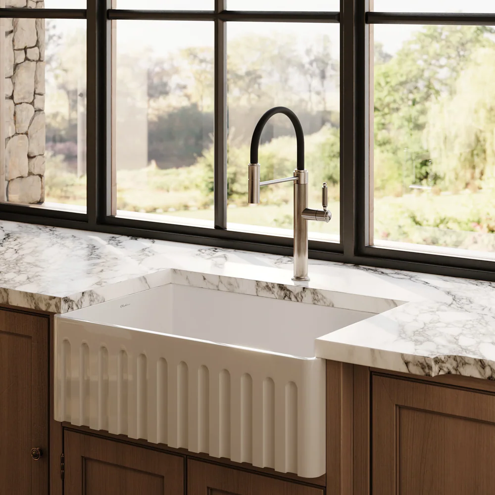 Gessi Venti20 Goose Neck Semi-Professional Mixer Brushed Nickel - Image 5