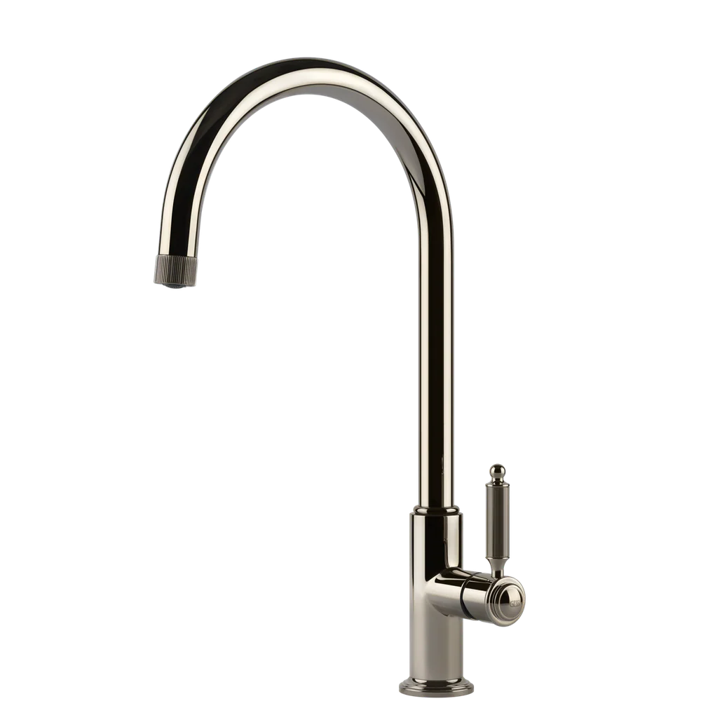 Gessi Venti20 Goose Neck Swivel Mixer Nickel - Image 3