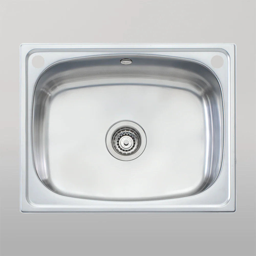 Oliveri Laundry 45L Tub With Rinse Bypass And Overflow Stainless Steel - Image 2