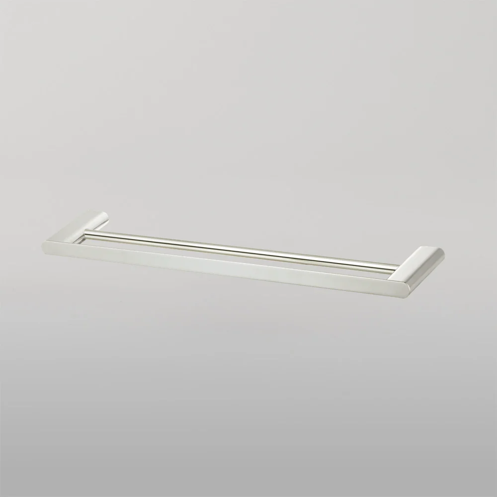 Oliveri Madrid Double Towel Rail 650mm Brushed Nickel - Image 2
