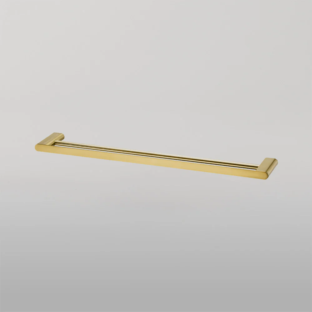 Oliveri Madrid Double Towel Rail 650mm Classic Gold - Image 2