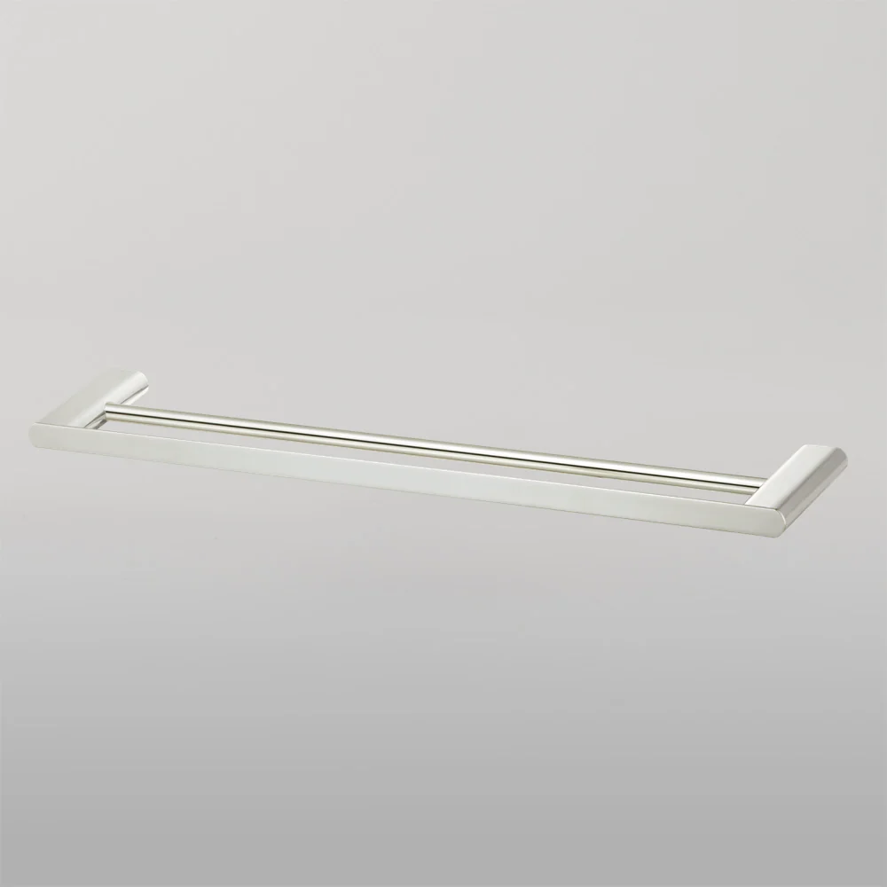 Oliveri Madrid Double Towel Rail 800mm Brushed Nickel - Image 2