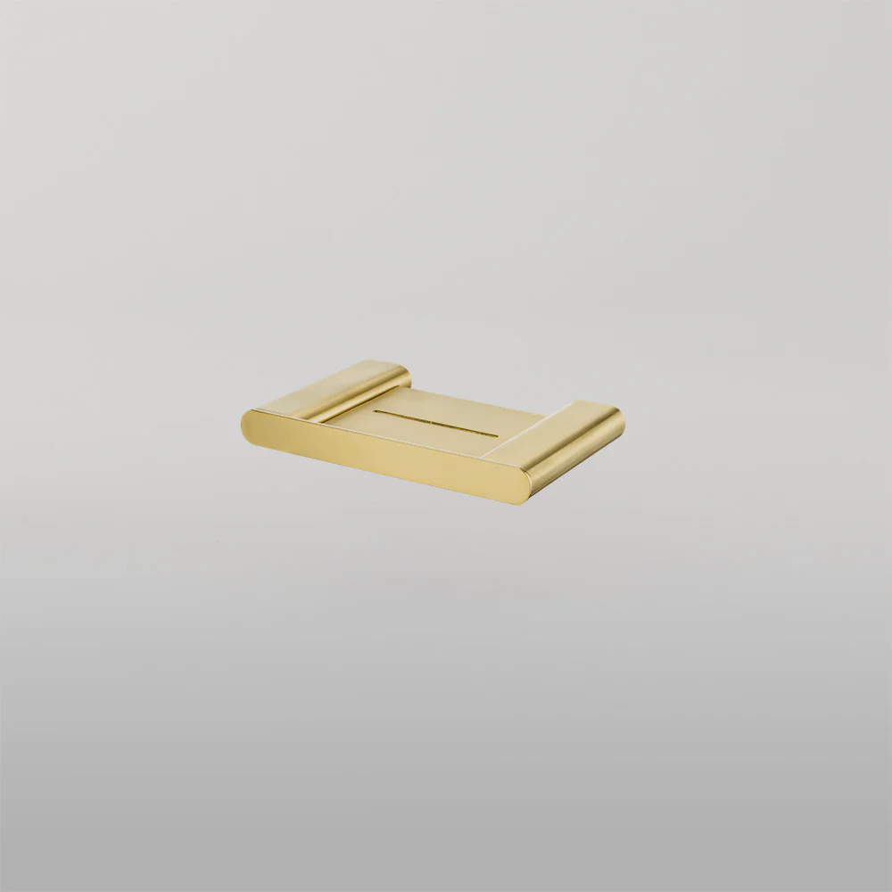 Oliveri Madrid Soap Holder With Shelf Classic Gold - Image 2